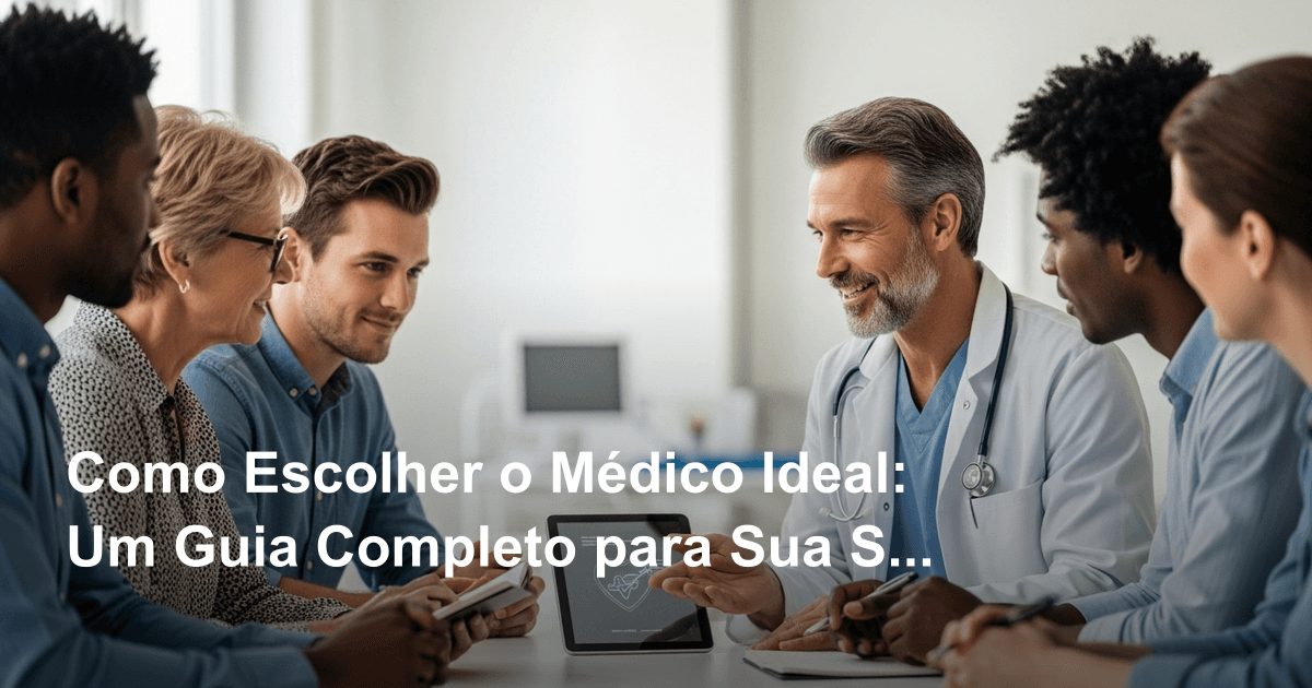 Como Escolher o Médico Ideal: Um Guia Completo para Sua Saúde